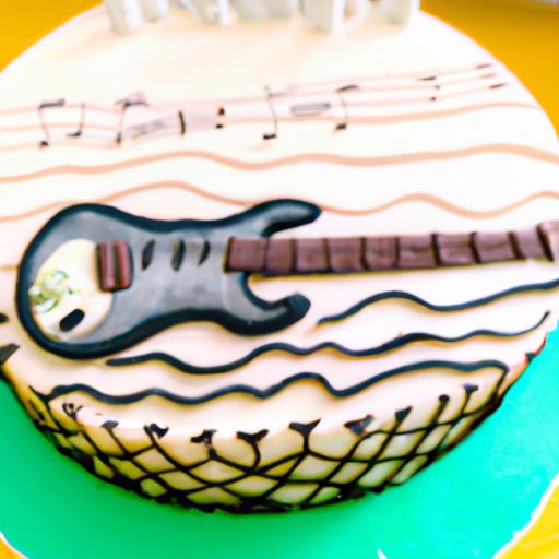 蛋糕上画吉他图案寓意