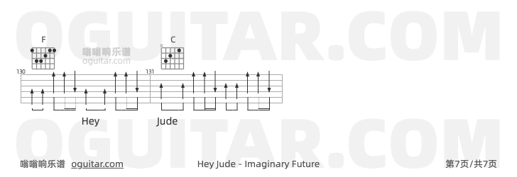 Hey Jude Imaginary Future 吉他谱第7页