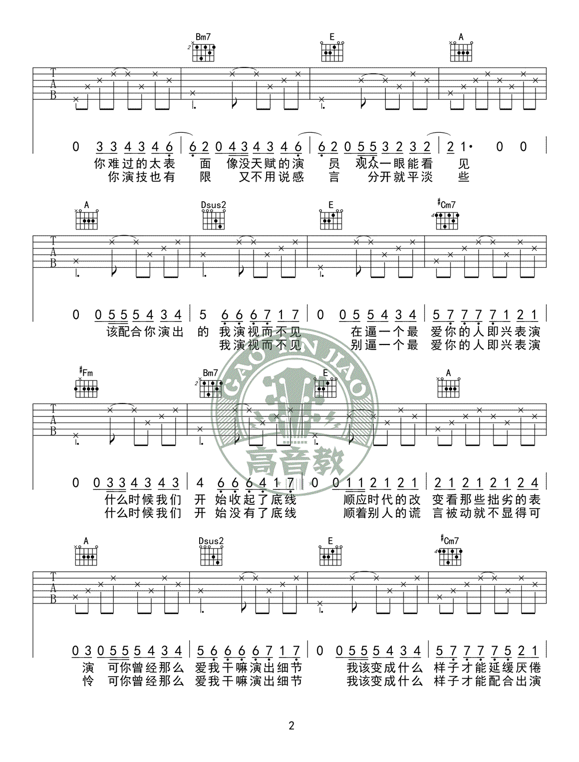 薛之谦迟迟吉他谱,迟迟薛之谦钢琴,薛之谦迟迟简_大山谷图库