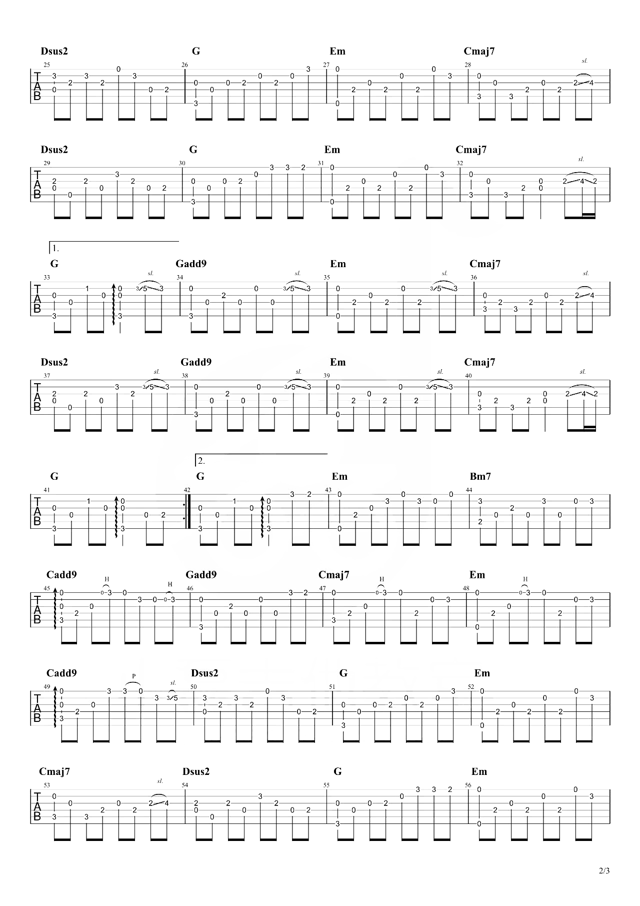 赵雷 - 八十年代的歌 [弹唱] 吉他谱