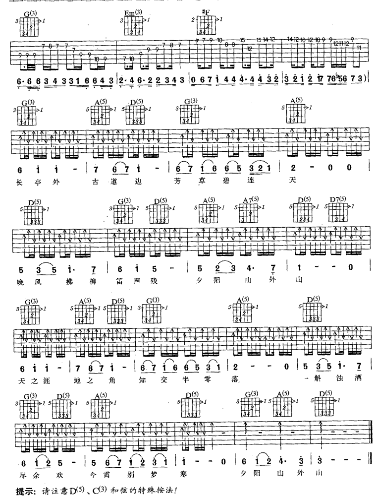 送别吉他谱第3页