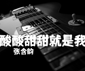 《酸酸甜甜就是我吉他谱》_张含韵_E调_吉他图片谱1张
