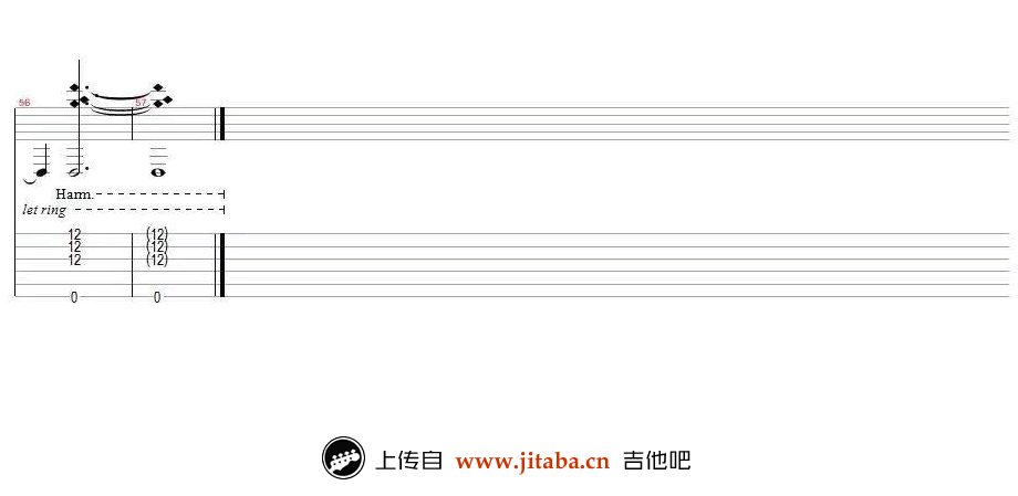 真的爱你指弹谱_Beyond_吉他独奏谱_指弹吉他视频演示 吉他谱