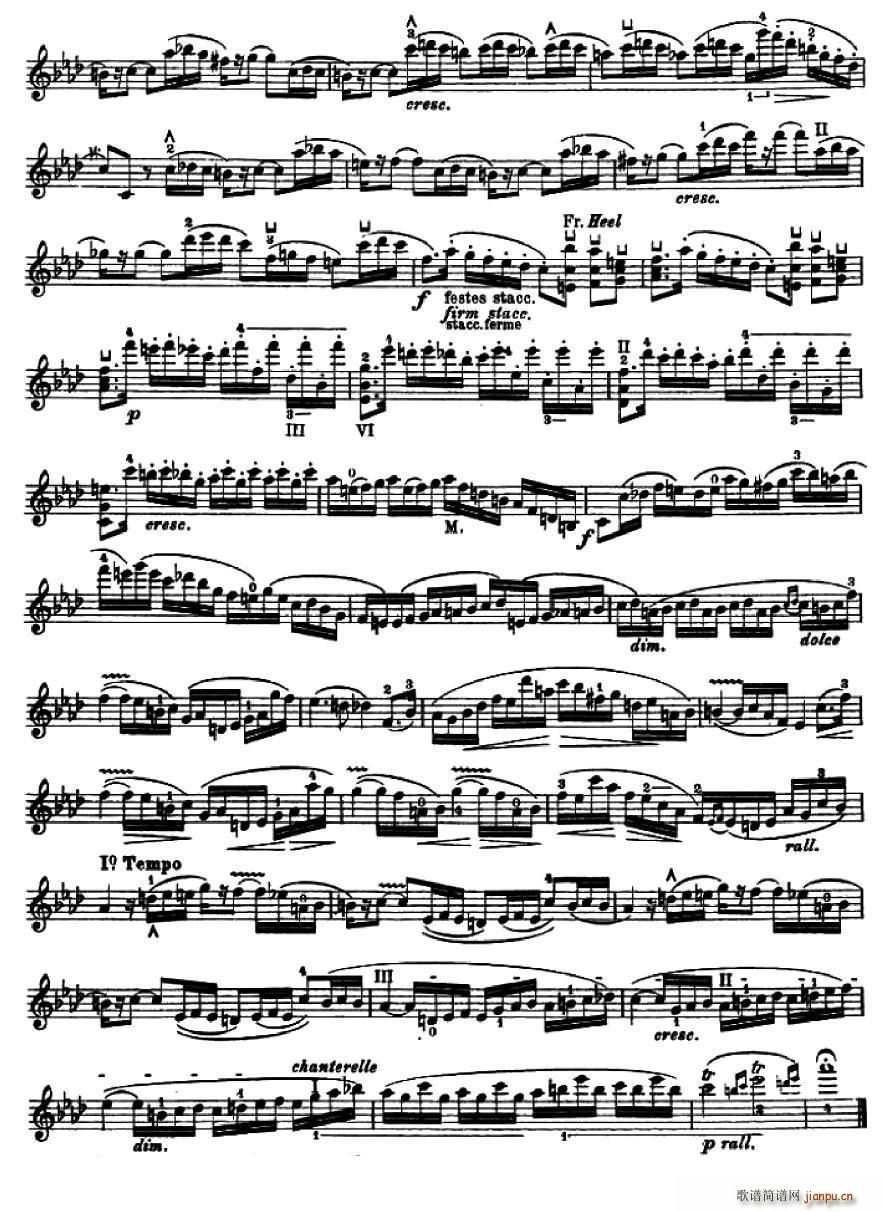 让 德尔菲 阿拉尔-12首小提琴隨想练习曲之17