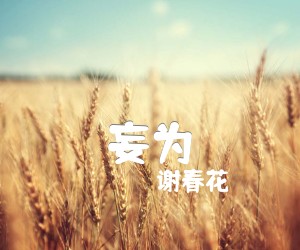 《妄为吉他谱》_谢春花_C调_吉他图片谱1张