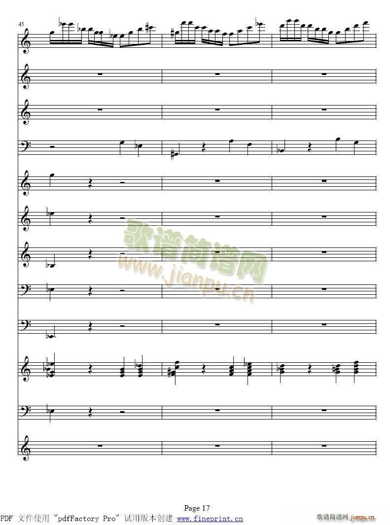 维瓦尔蒂四季冬协奏曲1724简谱小提琴版,新手独奏曲谱高清五线谱