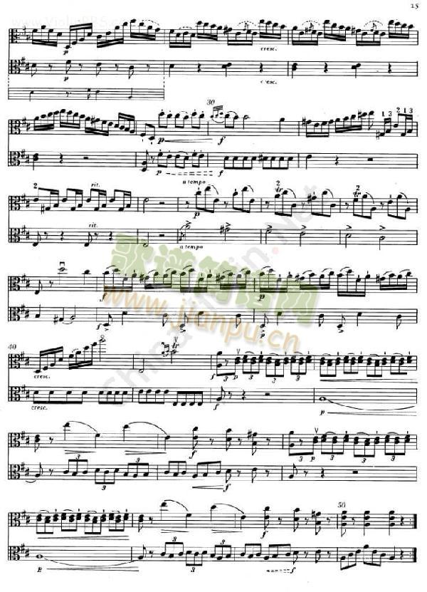 BRUNI《Sonata II.》( I.) 【I. II.中提琴】