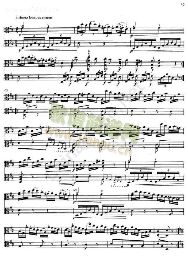 BRUNI《Sonata II.》( I.) 【I. II.中提琴】