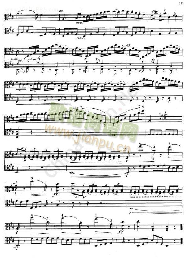 BRUNI《Sonata II.》( I.) 【I. II.中提琴】
