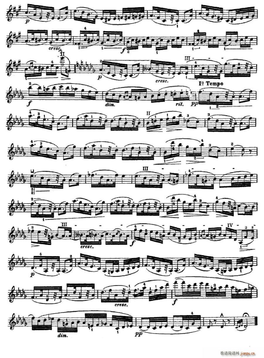 让 德尔菲 阿拉尔-12首小提琴隨想练习曲之15