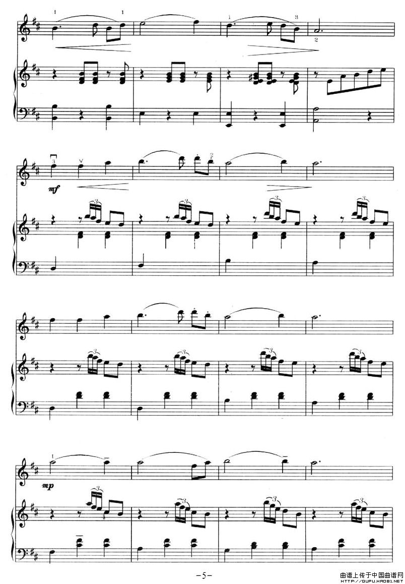 茉莉花P5(五字歌谱)1