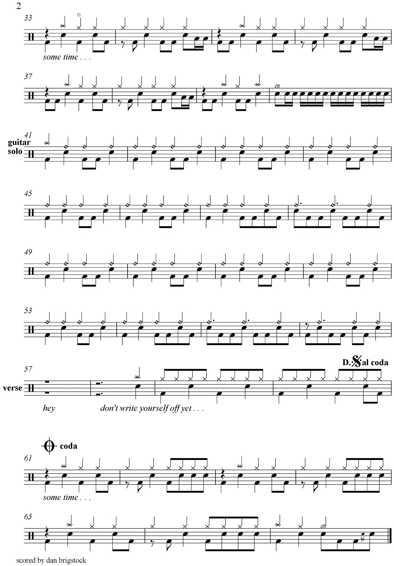 《The middle吉他谱》_Jimmy Eat World_未知调 图二