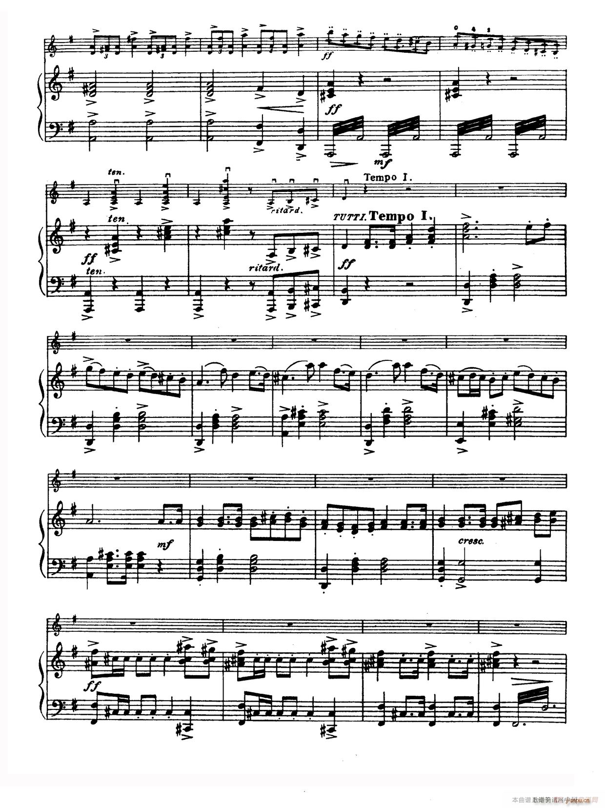G大调学生协奏曲 塞茨作品第13号 4