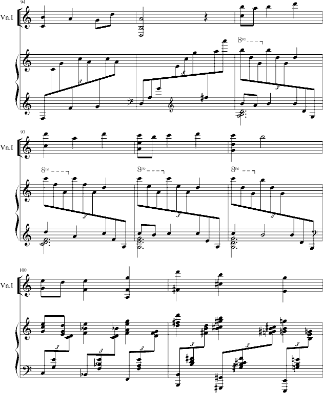 钢琴奏鸣曲简谱小提琴版,初学者独奏曲谱曲子五线谱