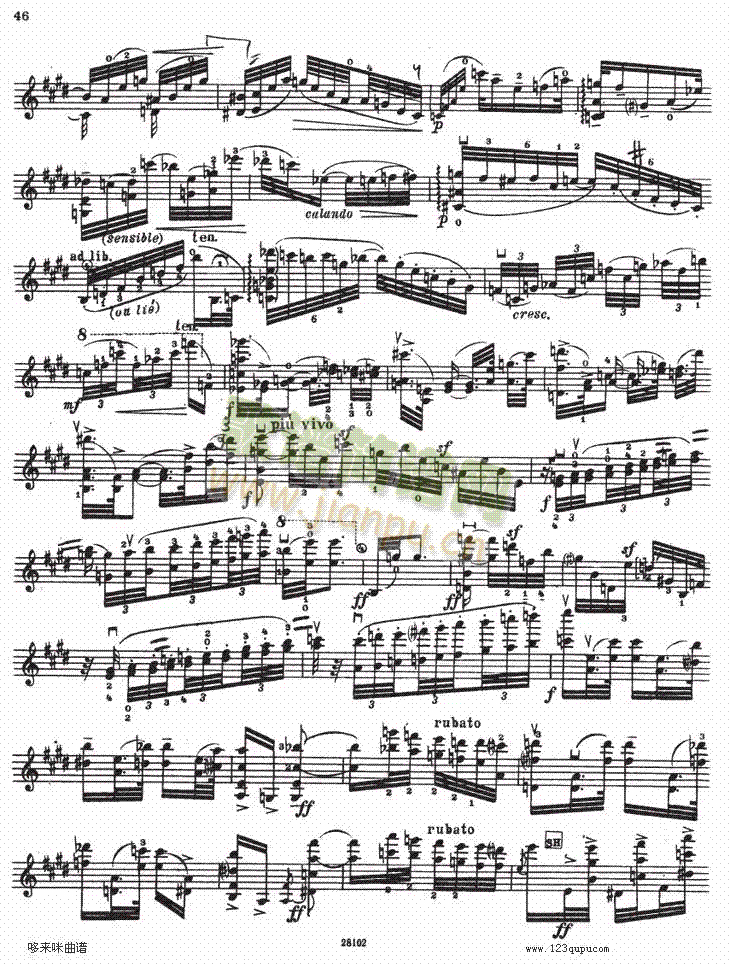 伊萨伊小提琴奏鸣曲（sonate No6）