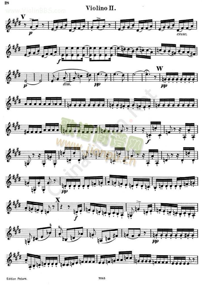 四重奏《QUARTETTO Op.125.No.2》第二小提琴