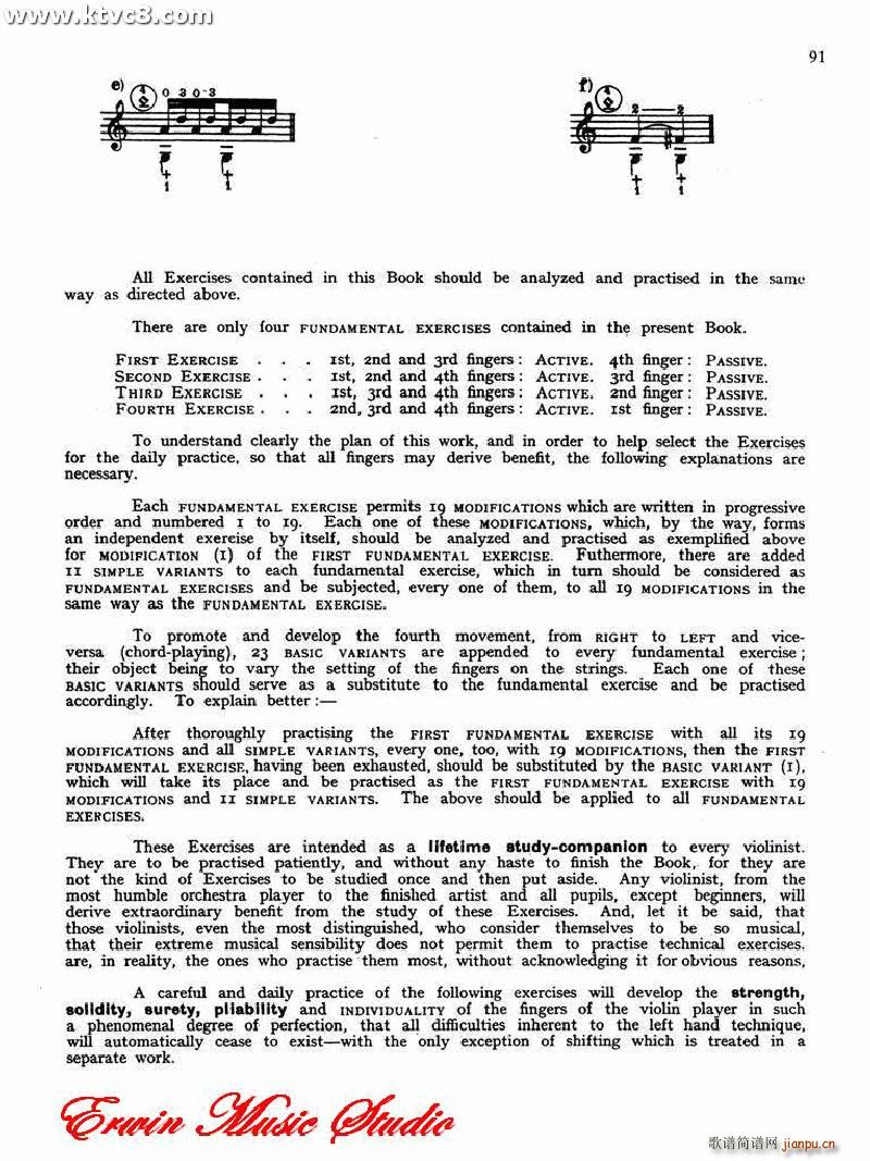 德米特里 康斯坦丁 多尼斯 小提琴三手指基础练习 作品 15 第一