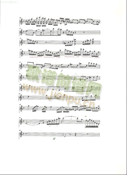 Ange_lingke简谱小提琴版,五线谱,入门独奏曲谱完整版