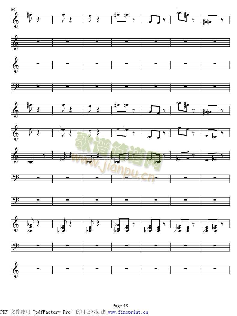 维瓦尔蒂四季　冬小提琴协奏曲41-48(其他)8