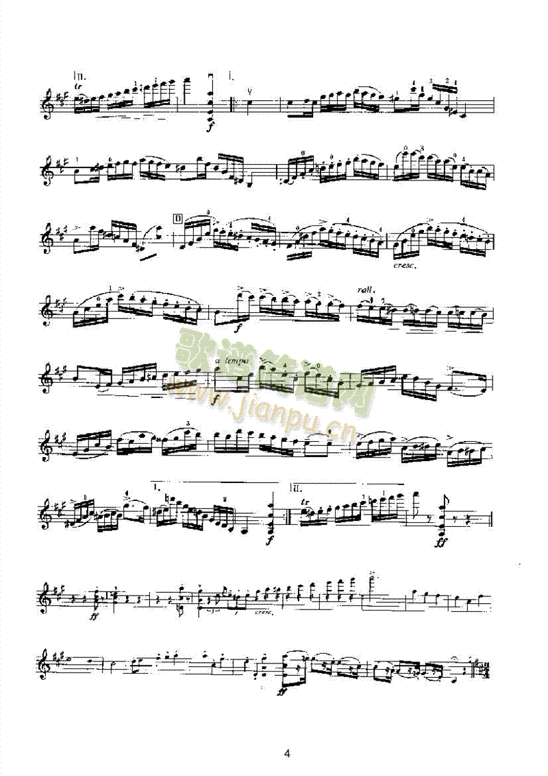 主题与变奏曲第3首弦乐类小提琴 4