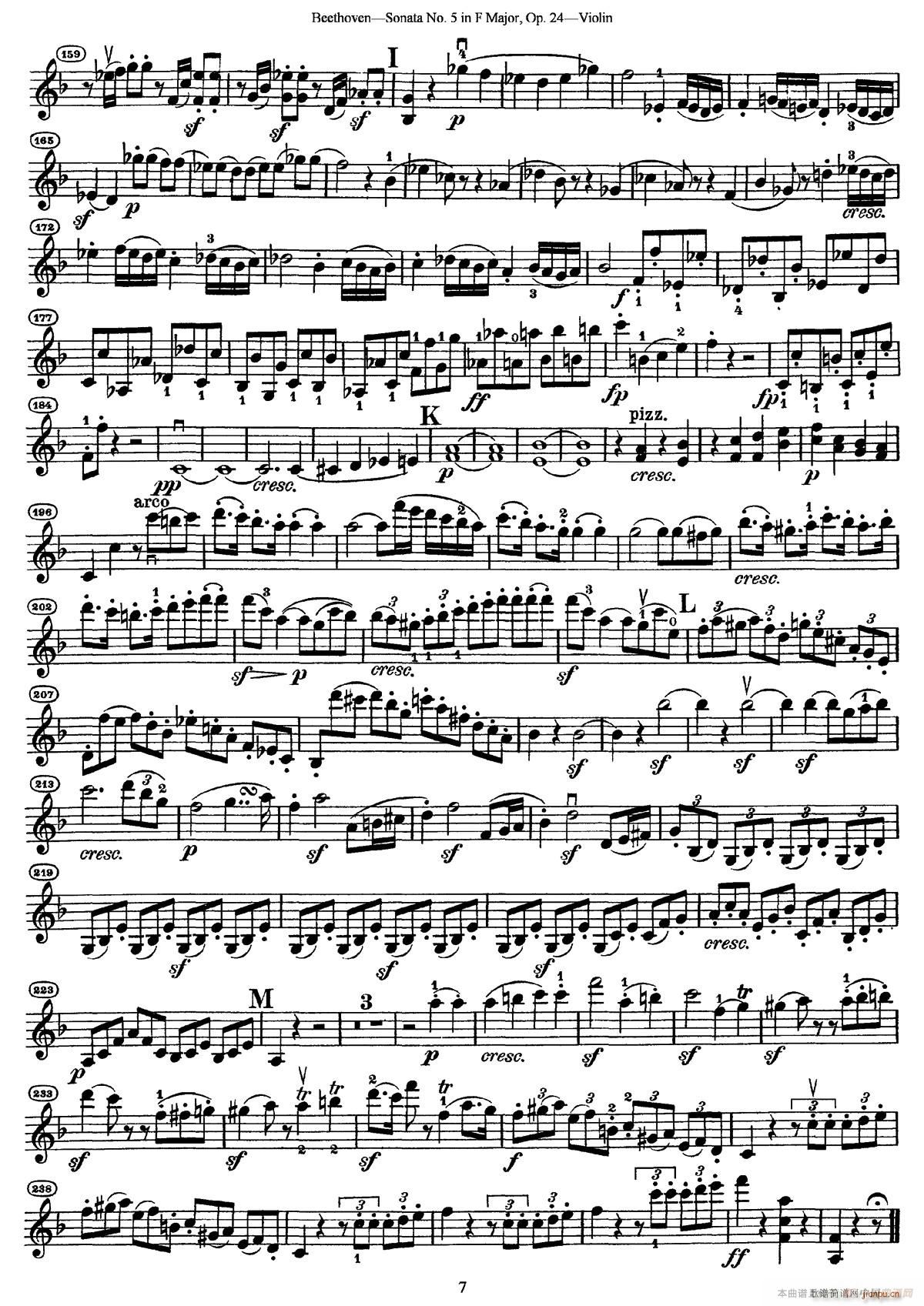 Sonata No 5 in F Major Op 24（F大调第五小提琴奏鸣曲）