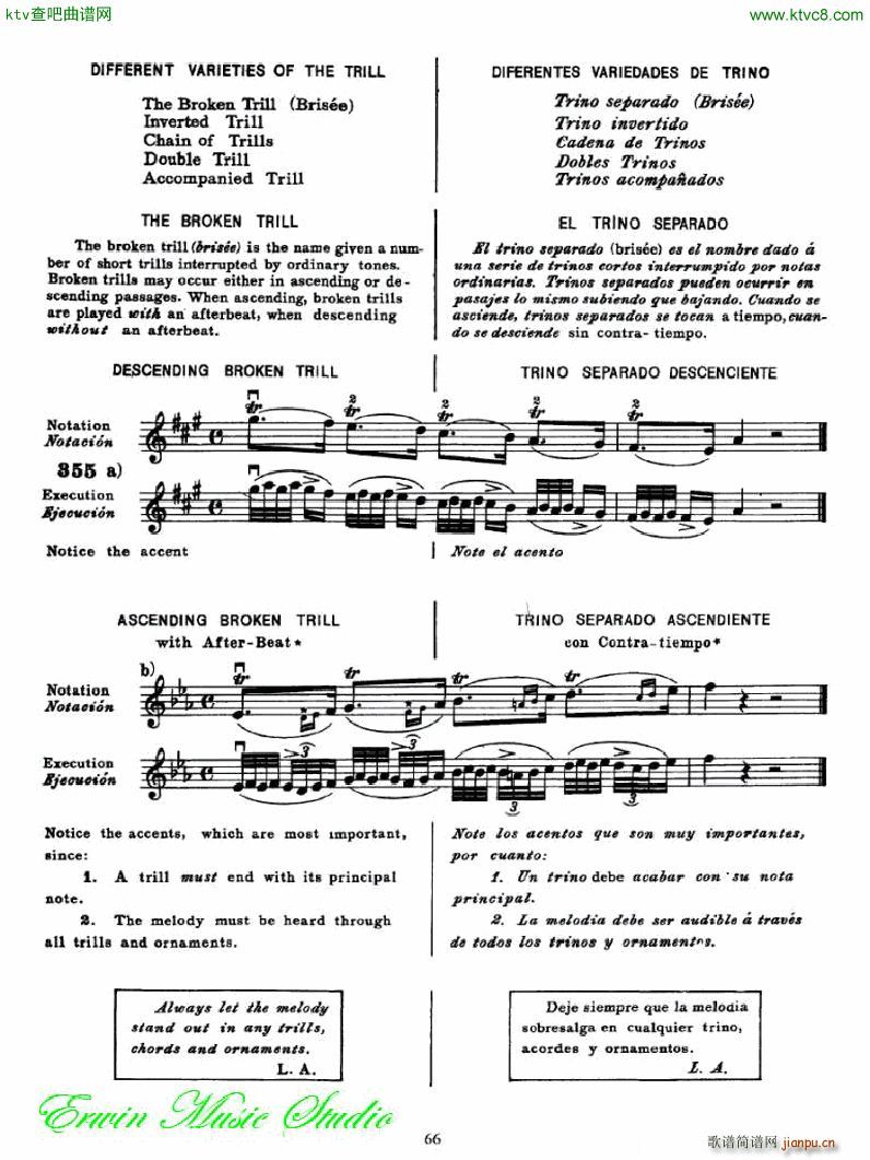 麦亚班克小提琴演奏法第五部分 第六和第七把位的位置5