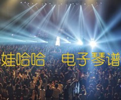 《娃哈哈  电子琴谱吉他谱》_佚名_吉他图片谱1张