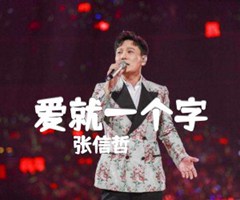爱就一个字吉他谱_张信哲_C调_原版指弹吉他简谱