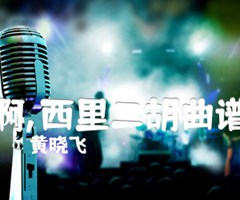 啊,西里二胡曲谱吉他谱_黄晓飞_原版指弹吉他简谱