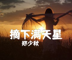摘下满天星吉他谱_郑少秋_C调_原版指弹吉他简谱