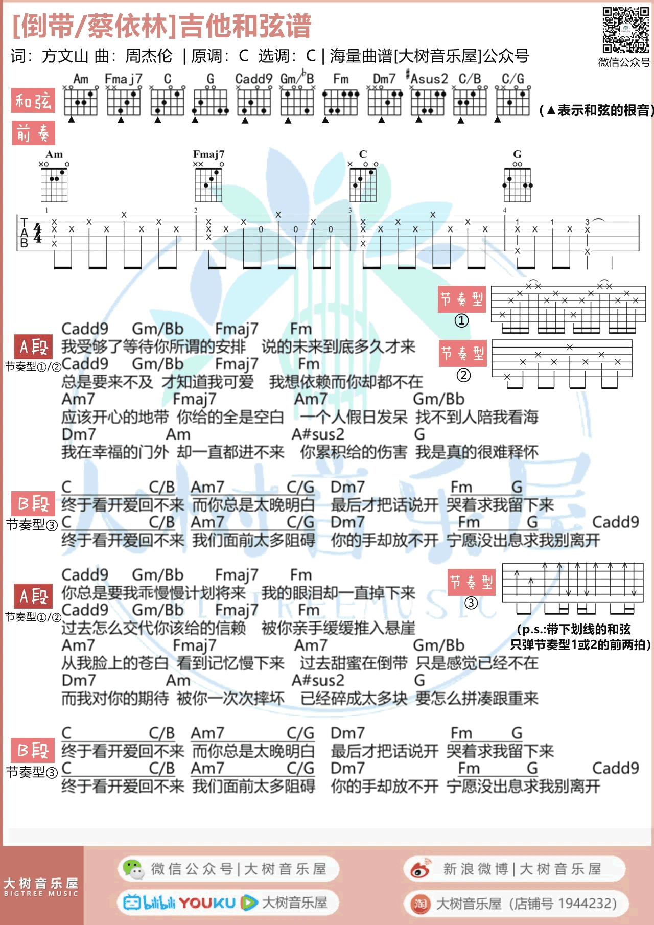 周杰伦-倒带吉他谱-弹唱教学-3