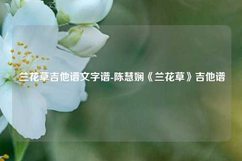  兰花草吉他谱文字谱-陈慧娴《兰花草》吉他谱