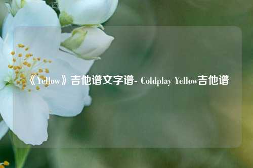  《Yellow》吉他谱文字谱- Coldplay Yellow吉他谱